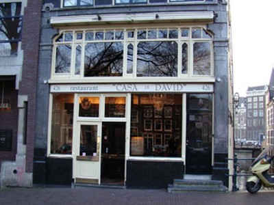 Restaurant in Amsterdam: Casa di David - Italiaans restaurant Casa di David aan de Amsterdamse Singel